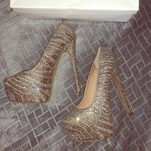 Steve Madden glitter heels